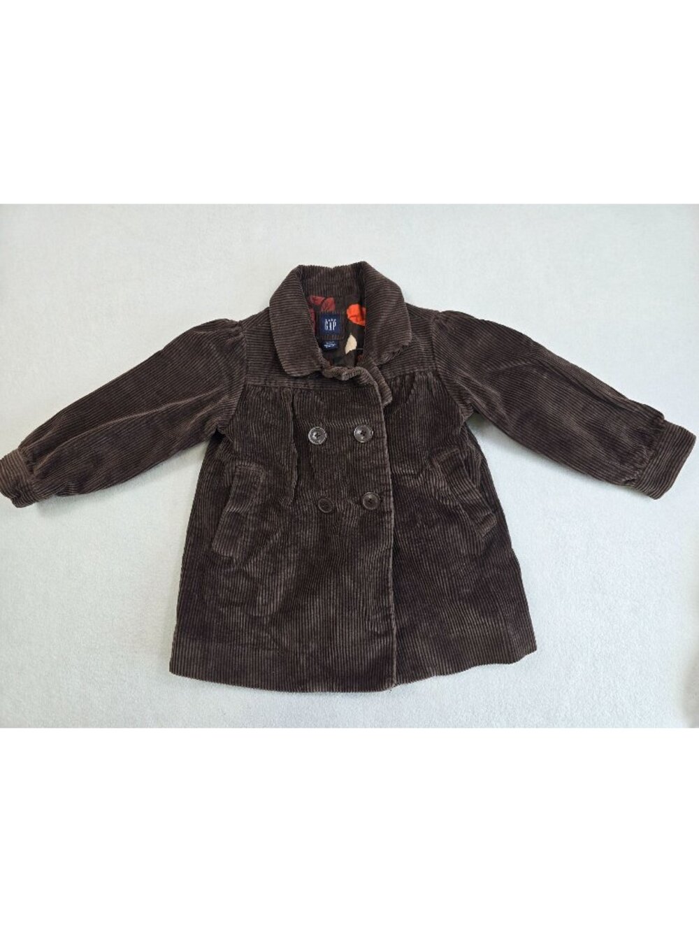 Toddler Gap Baby Girls 4T Brown Corduroy Coat Boho
